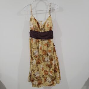Y2K Agb‎ Babydoll Dress Size 12 Floral Fairy Goblincore